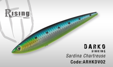 Herakles Darko Sinking mm. 145 gr. 60 colore SARDINA CHARTREUSE